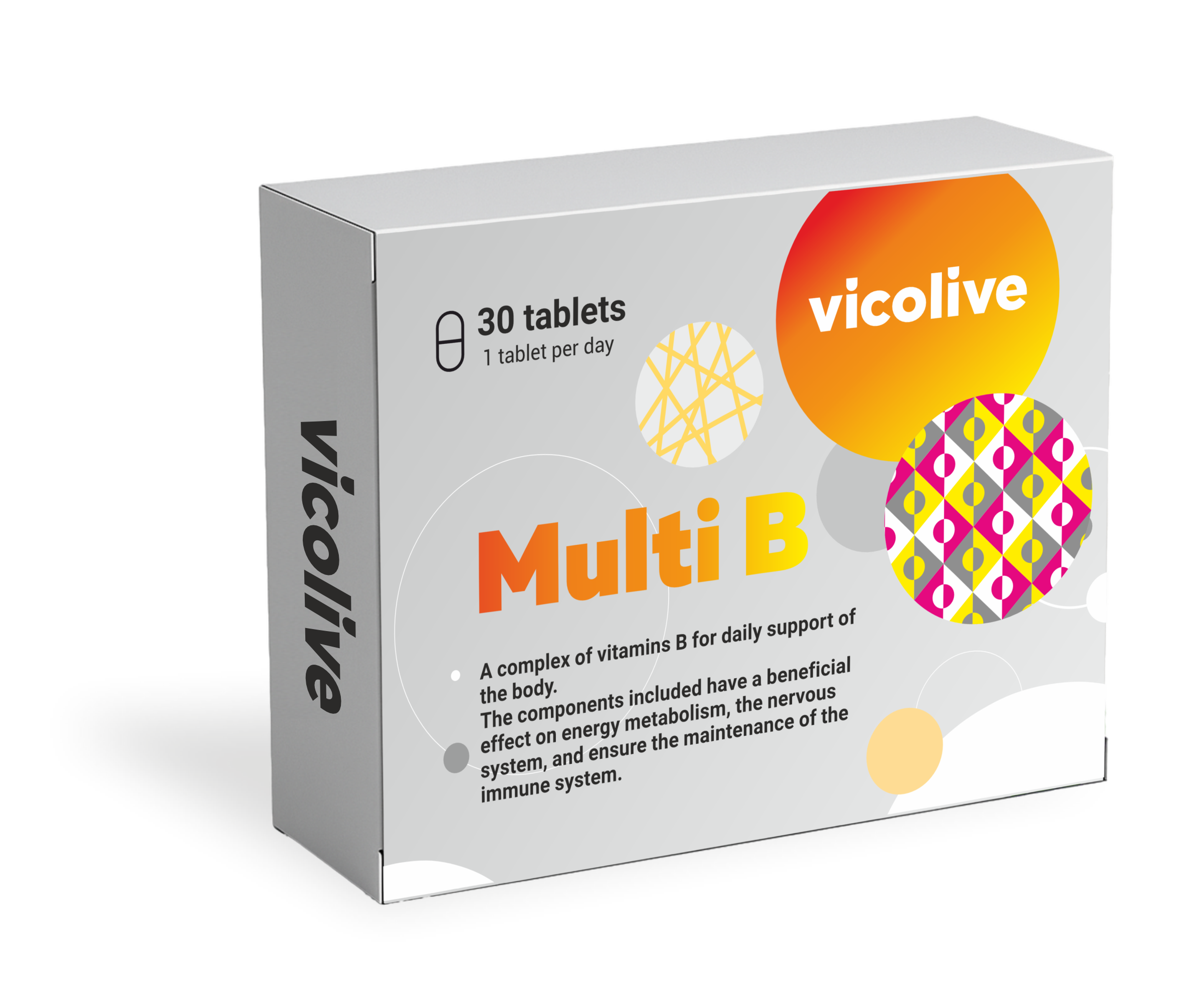 Vicolive Multi B 30 obloženih tableta