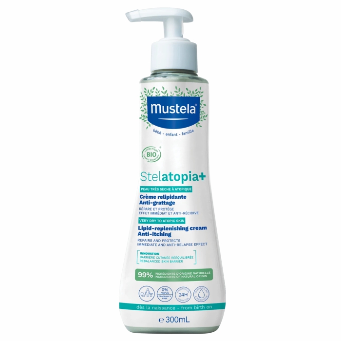 MUSTELA Organic Stelatopia+lip krema 300ml