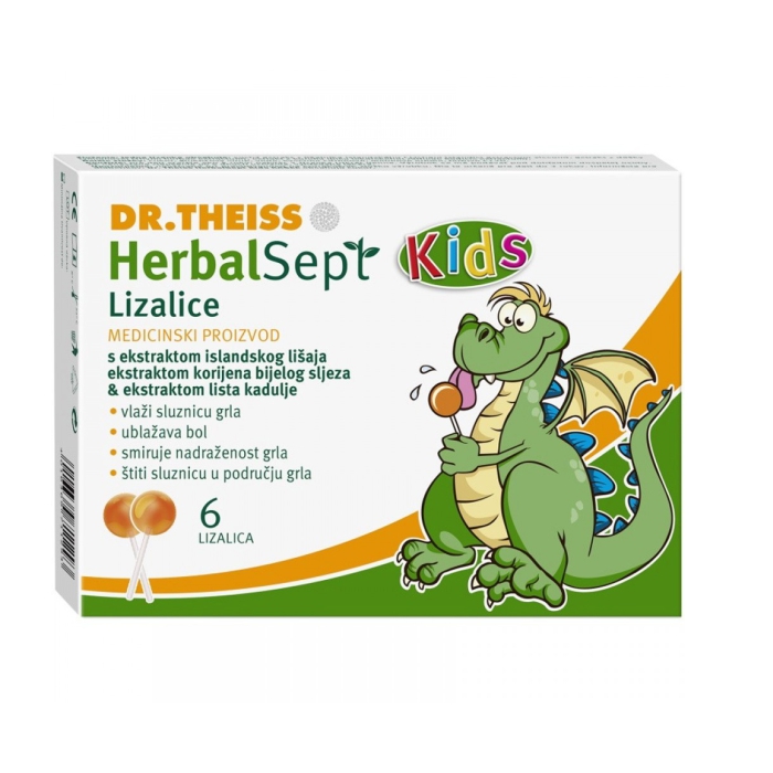 Dr. Theiss HerbalSept lizalice protiv bolova u grlu, 6 komada