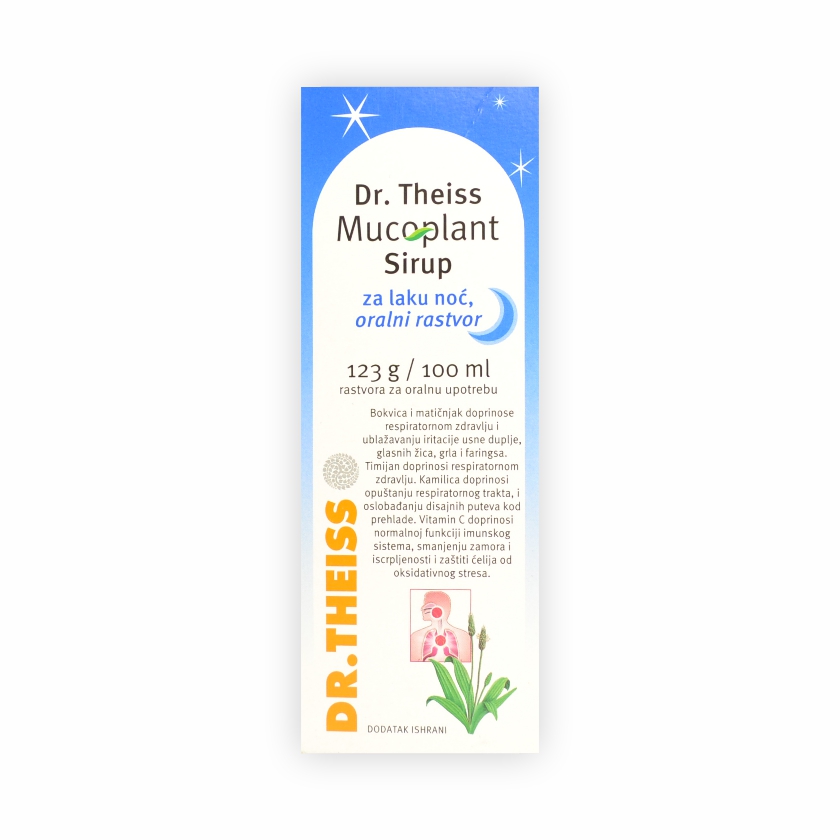 Dr. Theiss Mucoplant sirup za laku noć, 100 ml