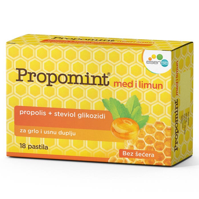 Propomint Med i Limun, 18 pastila