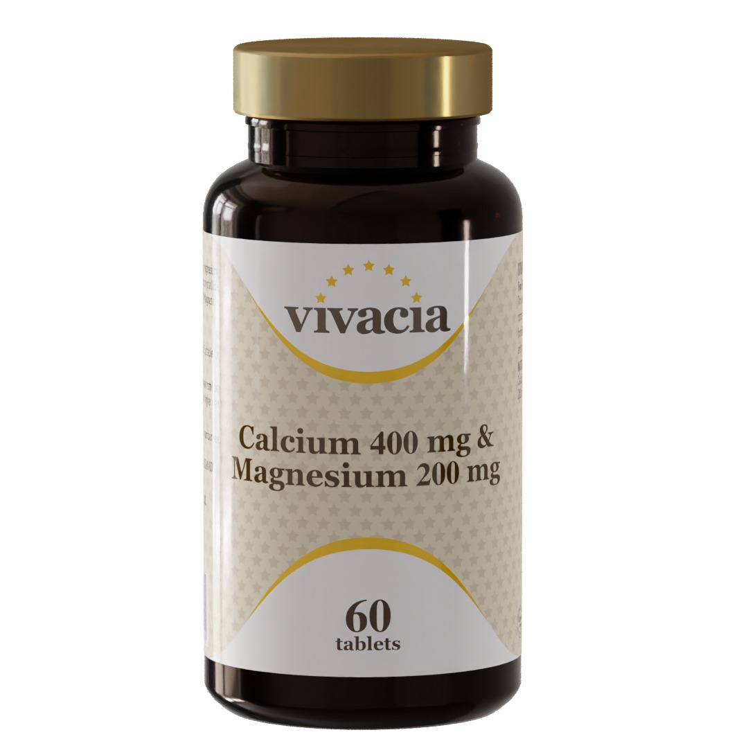 Vivacia Calcium 400 mg & Magnesium 200 mg, 60 tableta