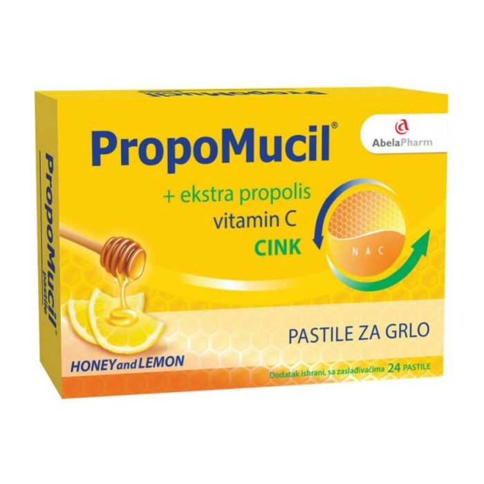 PropoMucil Med i Limun 24 pastile
