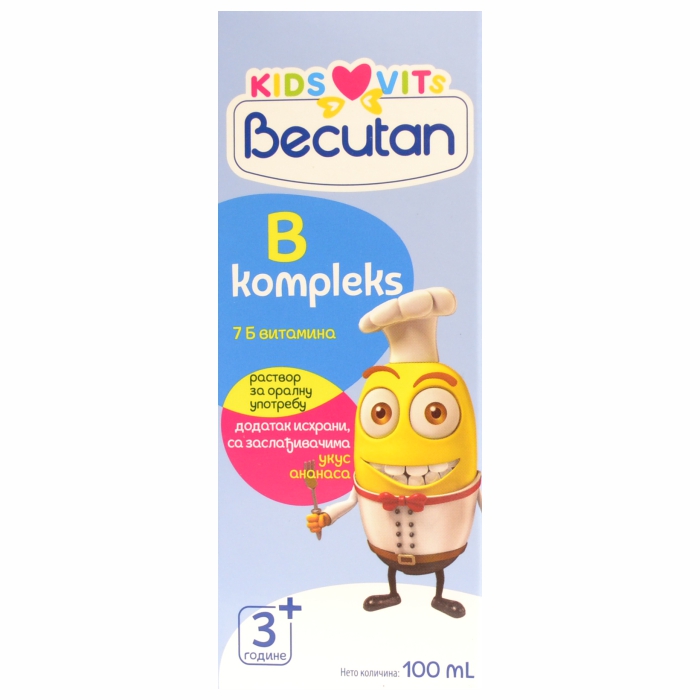 Becutan Kids Vits B Kompleks oralni rastvor, 100 ml