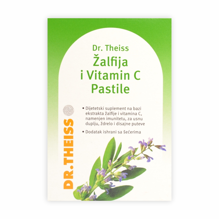 Dr. Theiss Žalfija i Vitamin C pastile, 24 komada