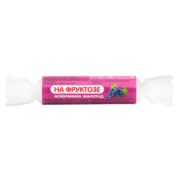 Ac-Korbinka ask kis sa fruktozom, grožđe, 10 tableta