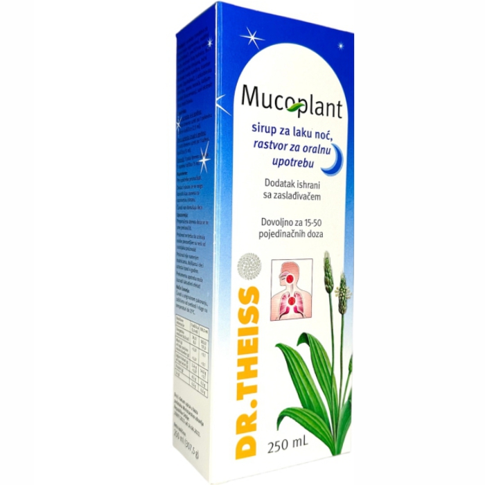 Dr. Theiss Mucoplant sirup za laku noć, 250 ml