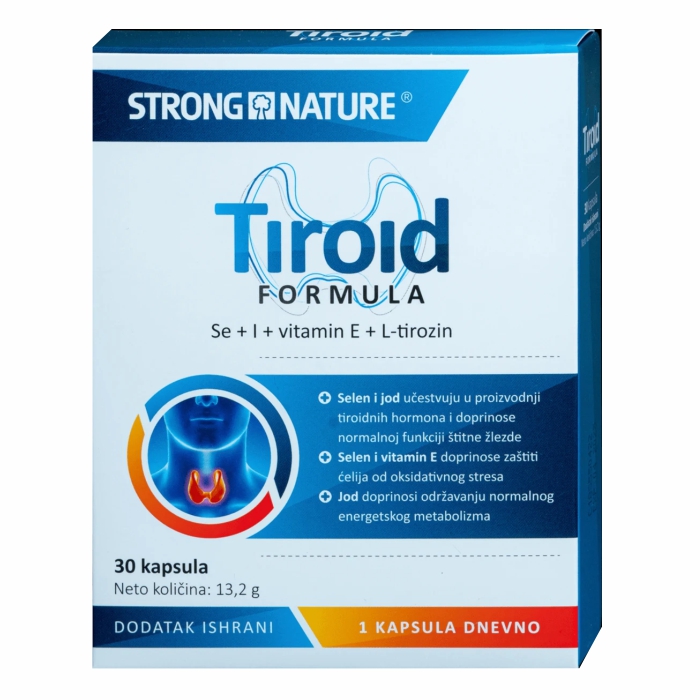 Strong Nature Tiroid formula, 30 kapsula