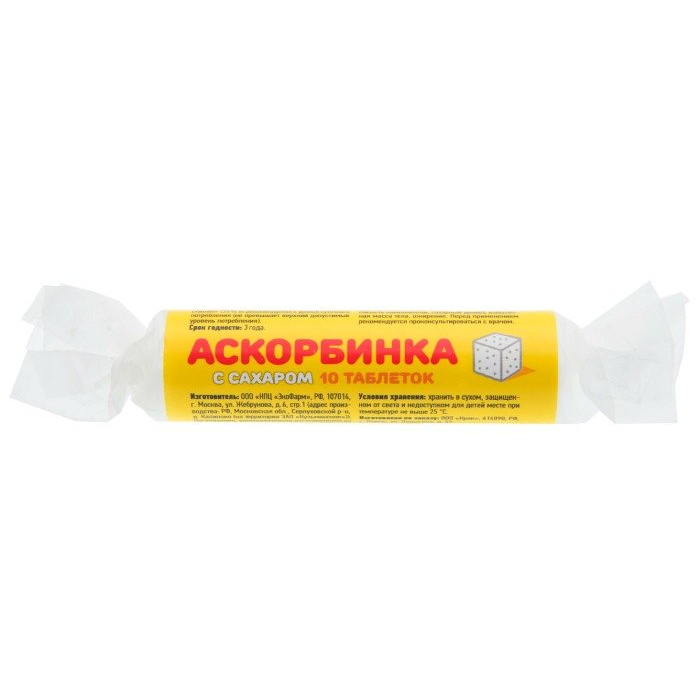 Askorbinka sa šećerom, 10 tableta