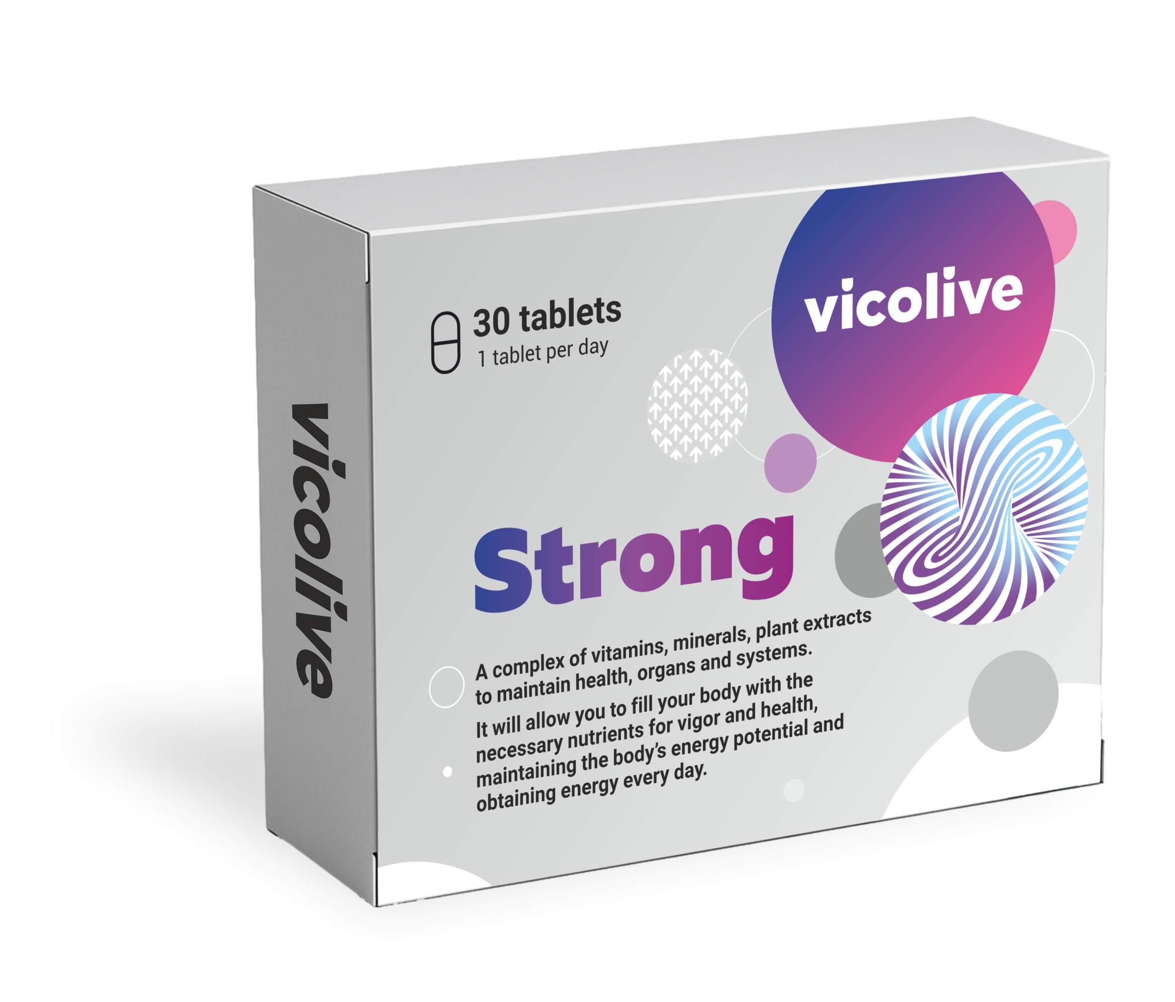 Vicolive Strong 30 obloženih tableta