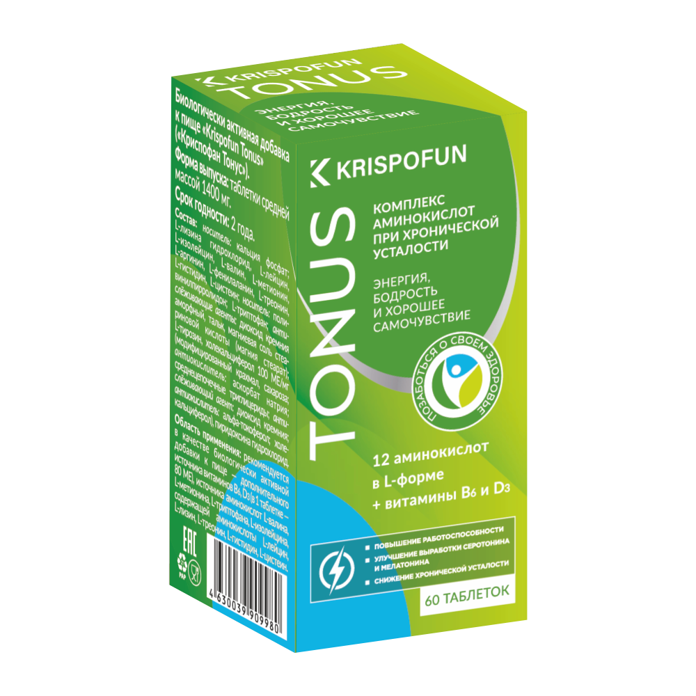 Krispofun Tonus, 60 tableta