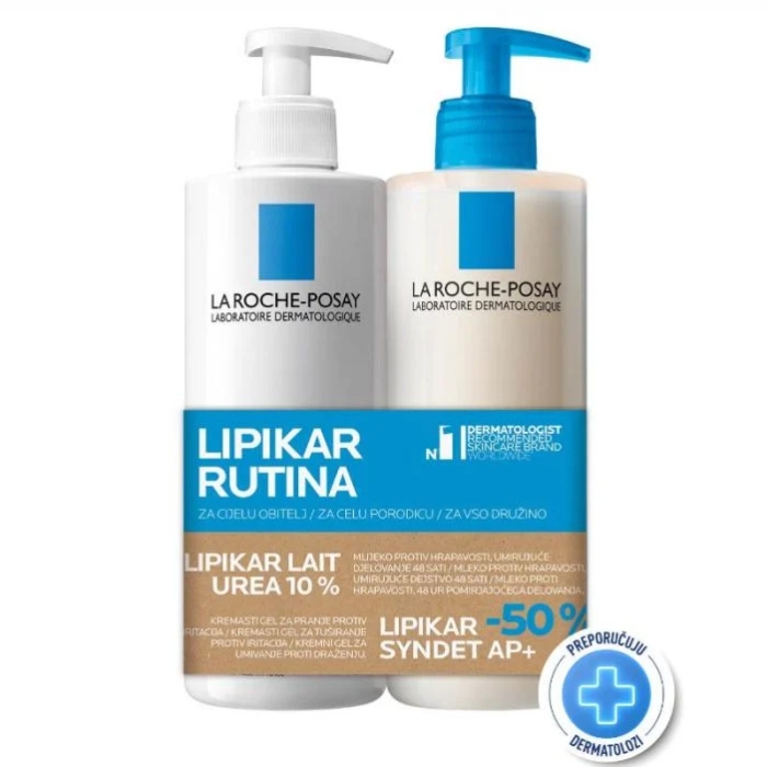 LRP Lipikar Urea 10% 400ml + Syndet AP+ 400ml