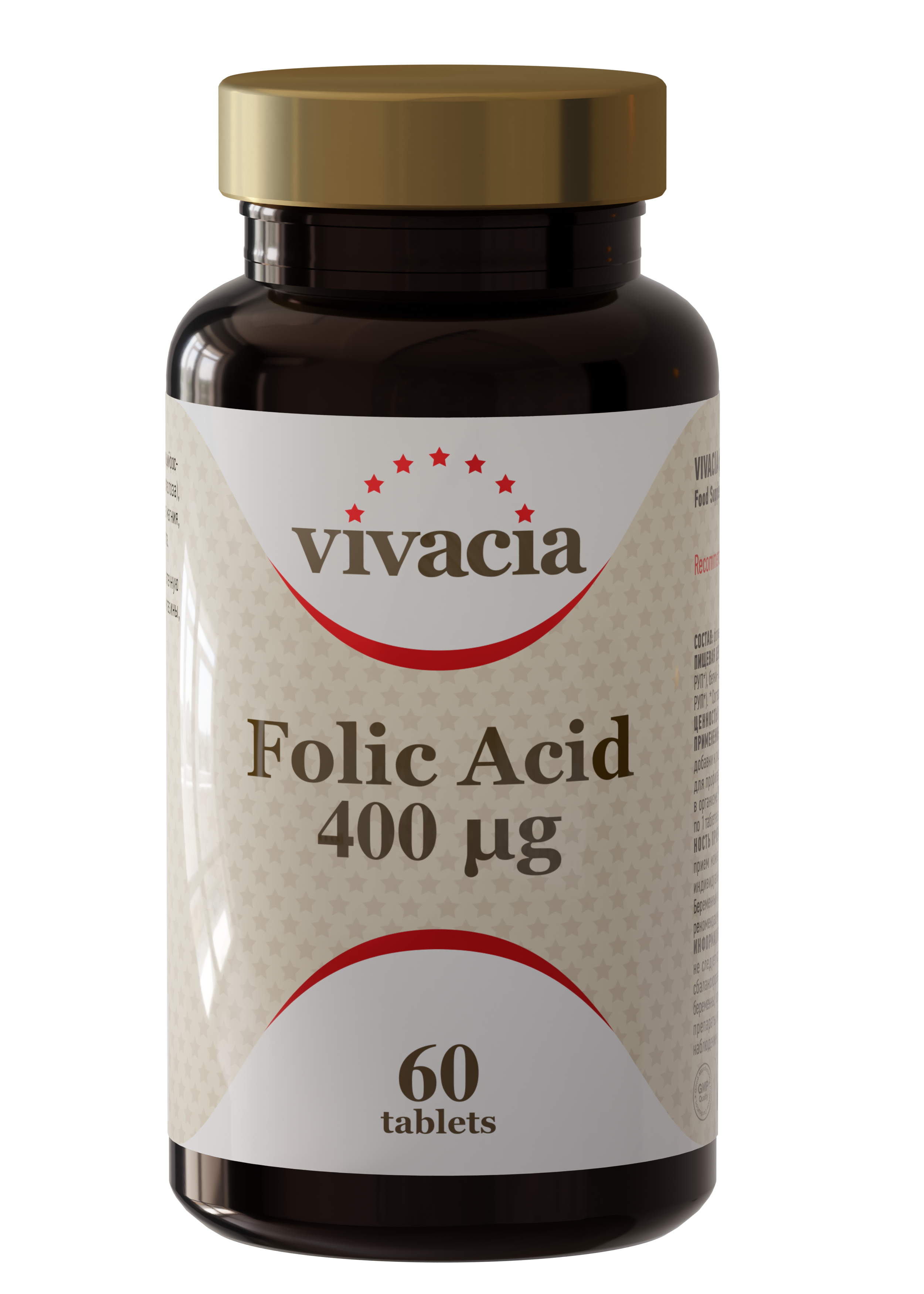 Vivacia Folic Acid 400 µg, 60 tableta