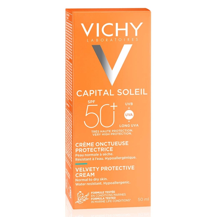 Vichy Capital Soleil Baršunasta krema za zaštitu od sunca SPF 50+, 50 ml