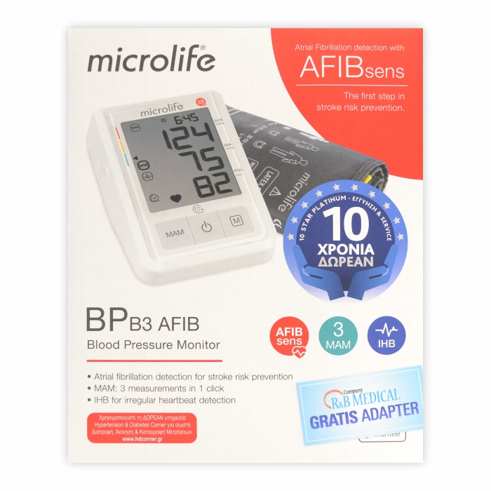 Microlife BP B 3 merač pritiska, automatski + adapter