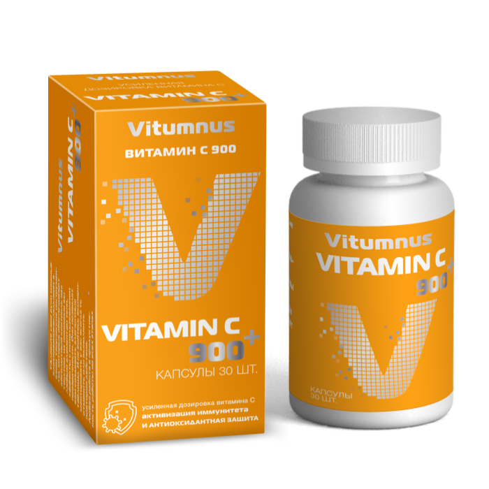 Vitumnus Vitamin C 900 mg, 30 kapsula