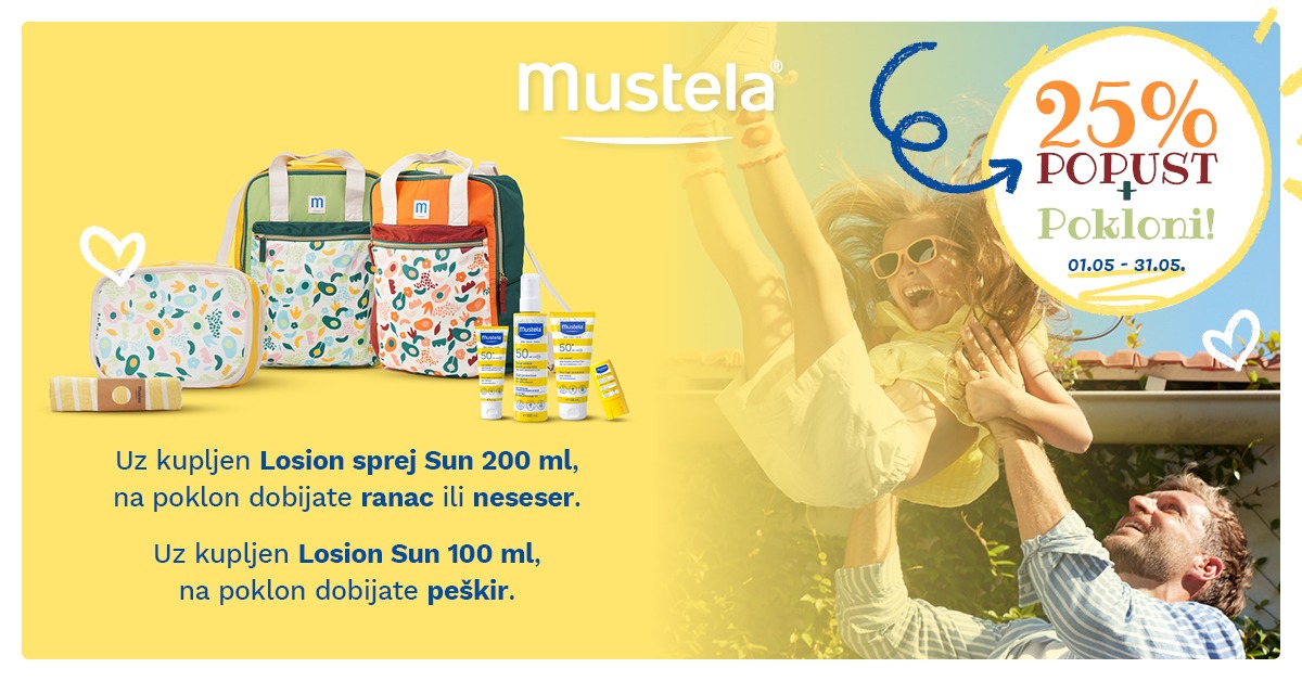 Mustela. 25% popusta + pokloni
