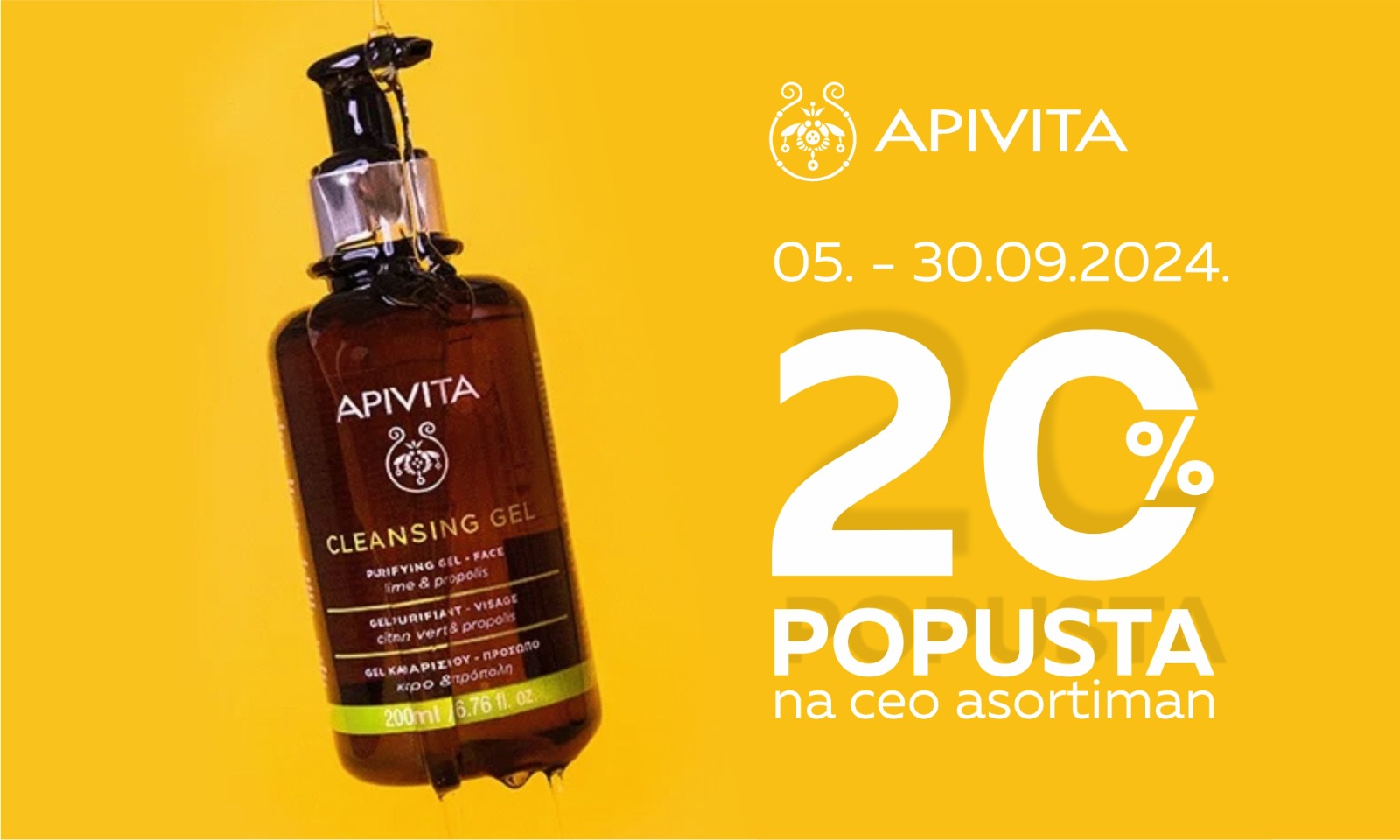 20% popusta na ceo Apivita asortiman