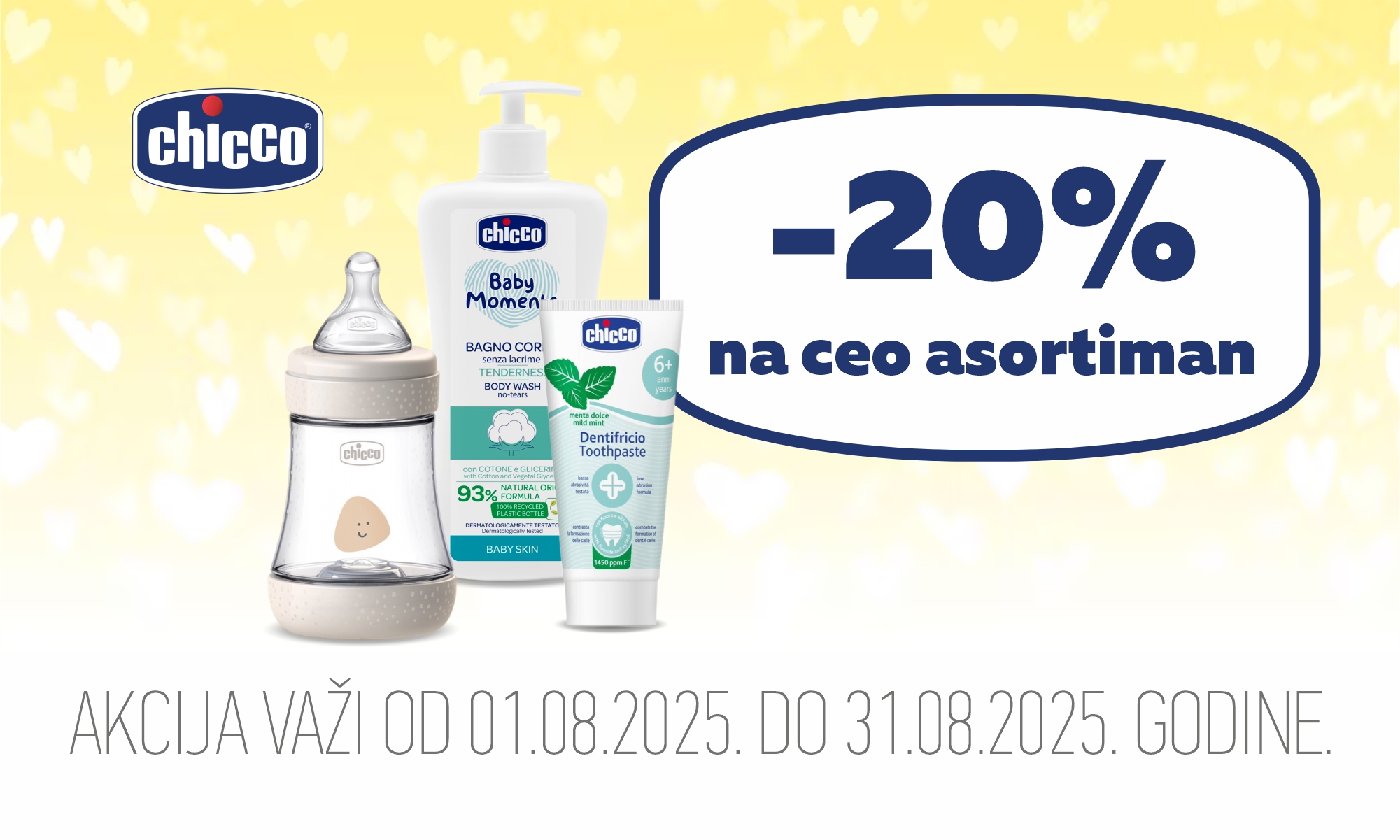 20% popusta na ceo Chicco asortiman