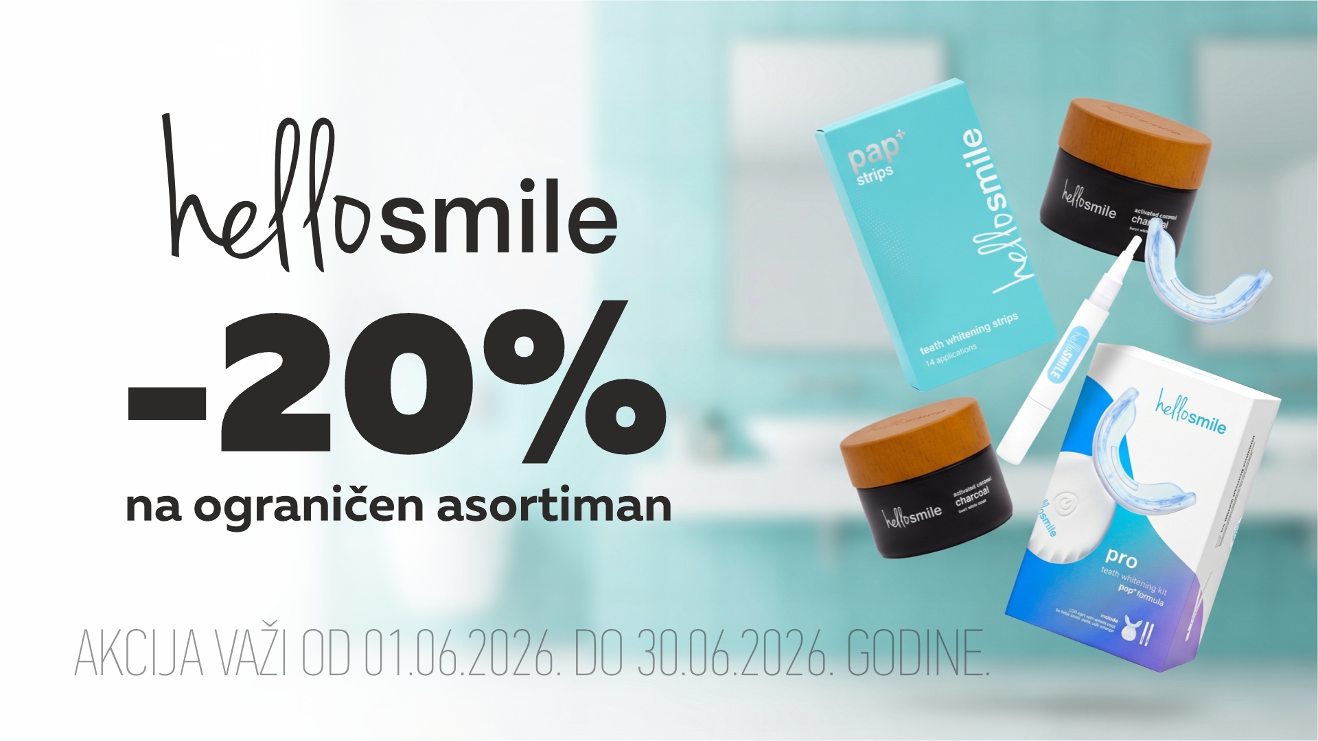 Up to 20% off on selected Hello Smile products