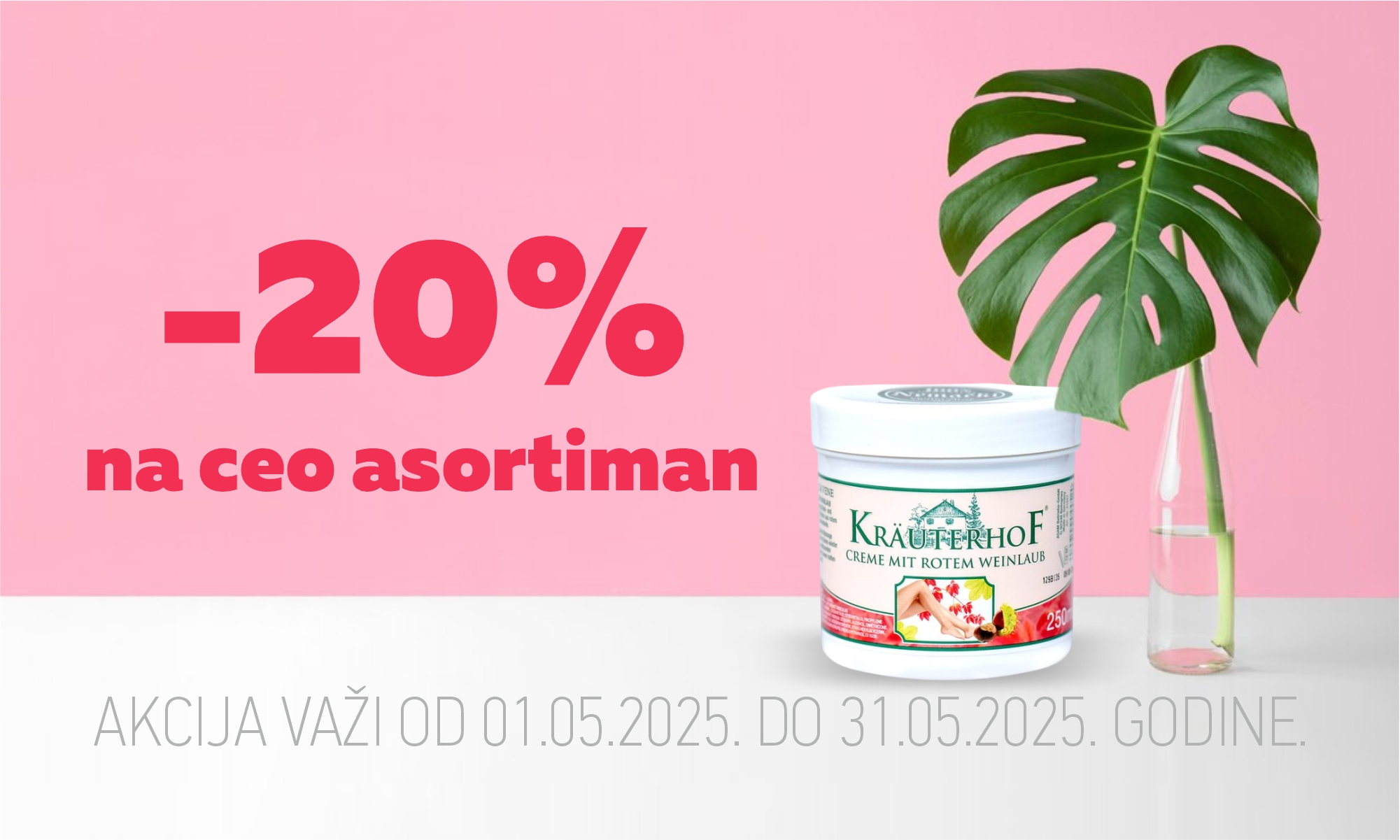 20% popusta na ceo asortiman Krauterhof