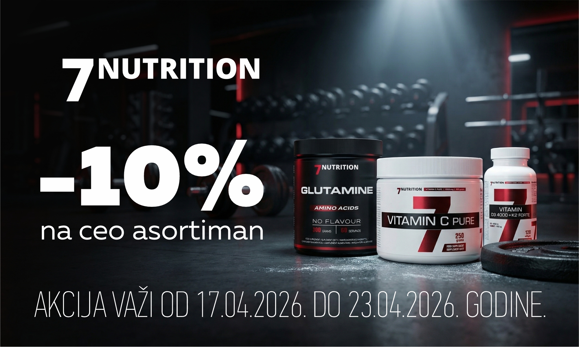 10% off on the entire 7Nutrition range.