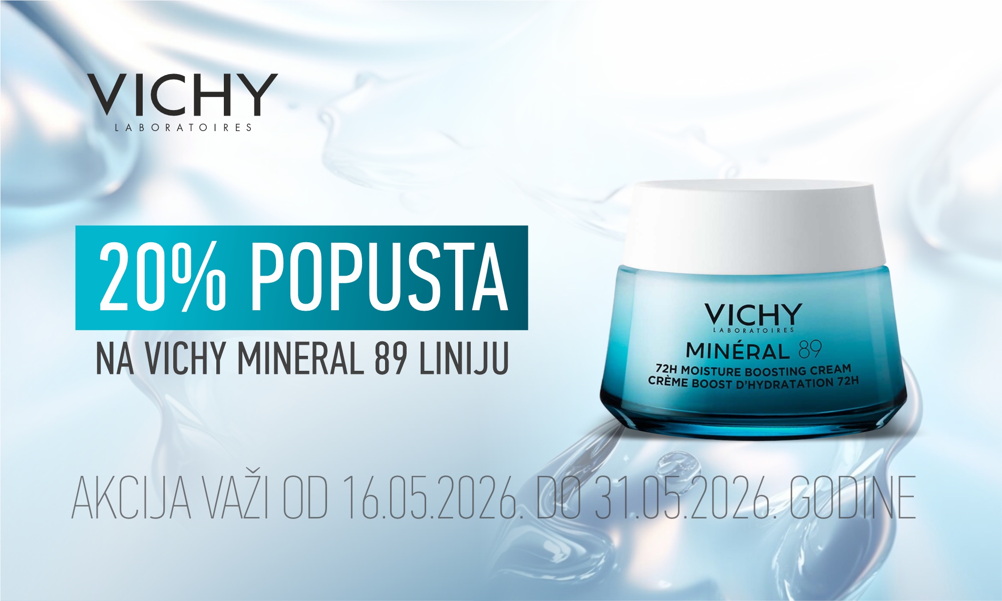 25% off Vichy Mineral 89 