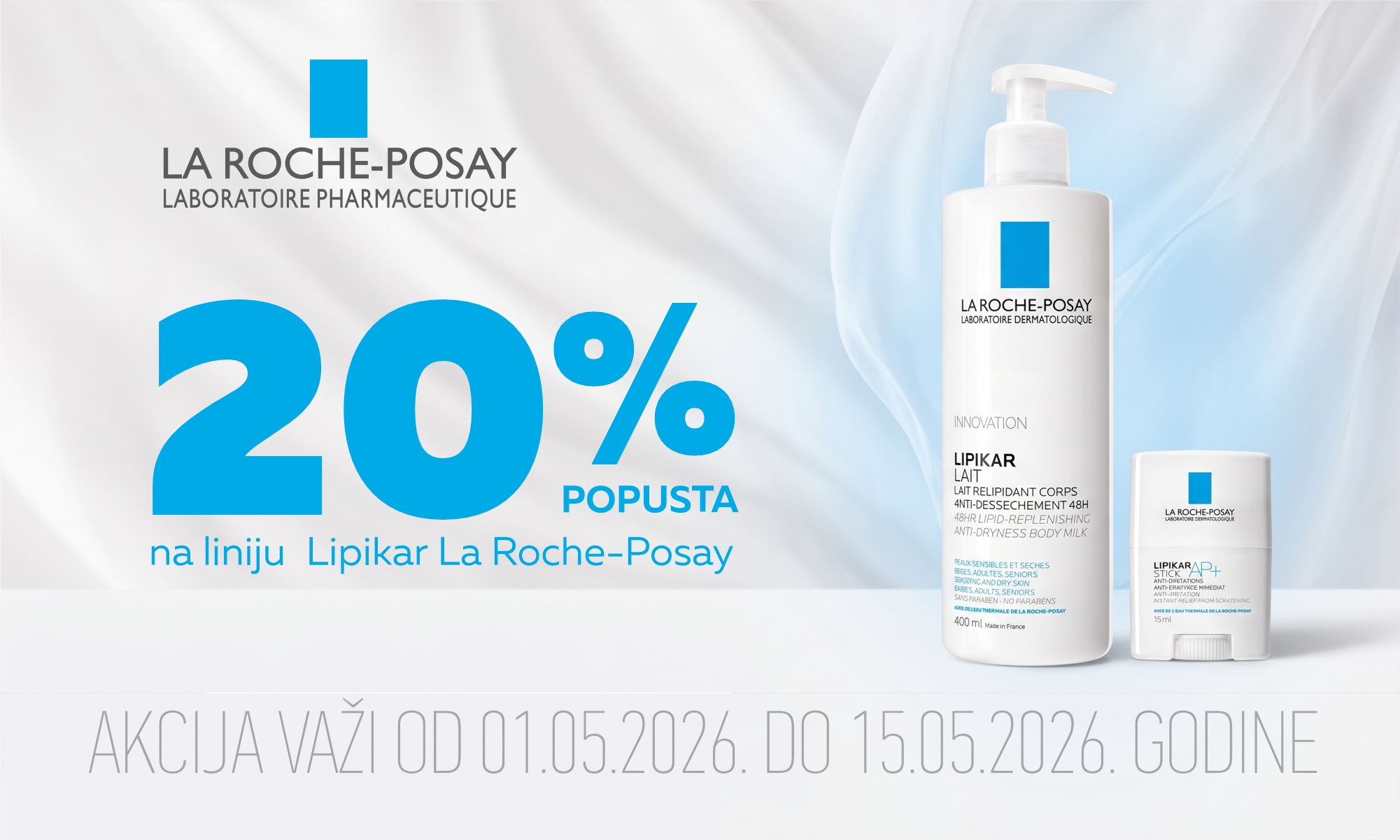 25% off La Roche-Posay Lipikar line