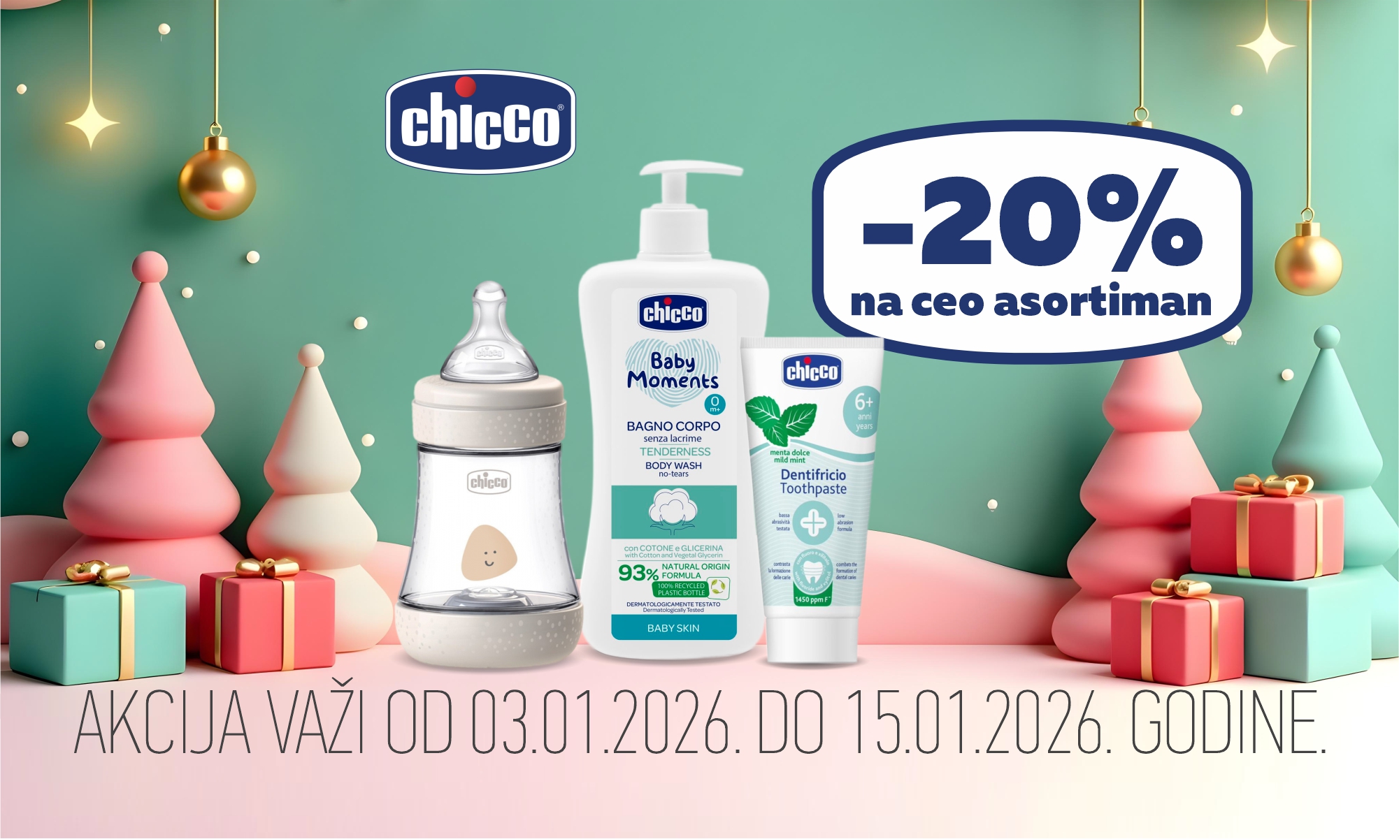 20% off on the entire Chicco range 