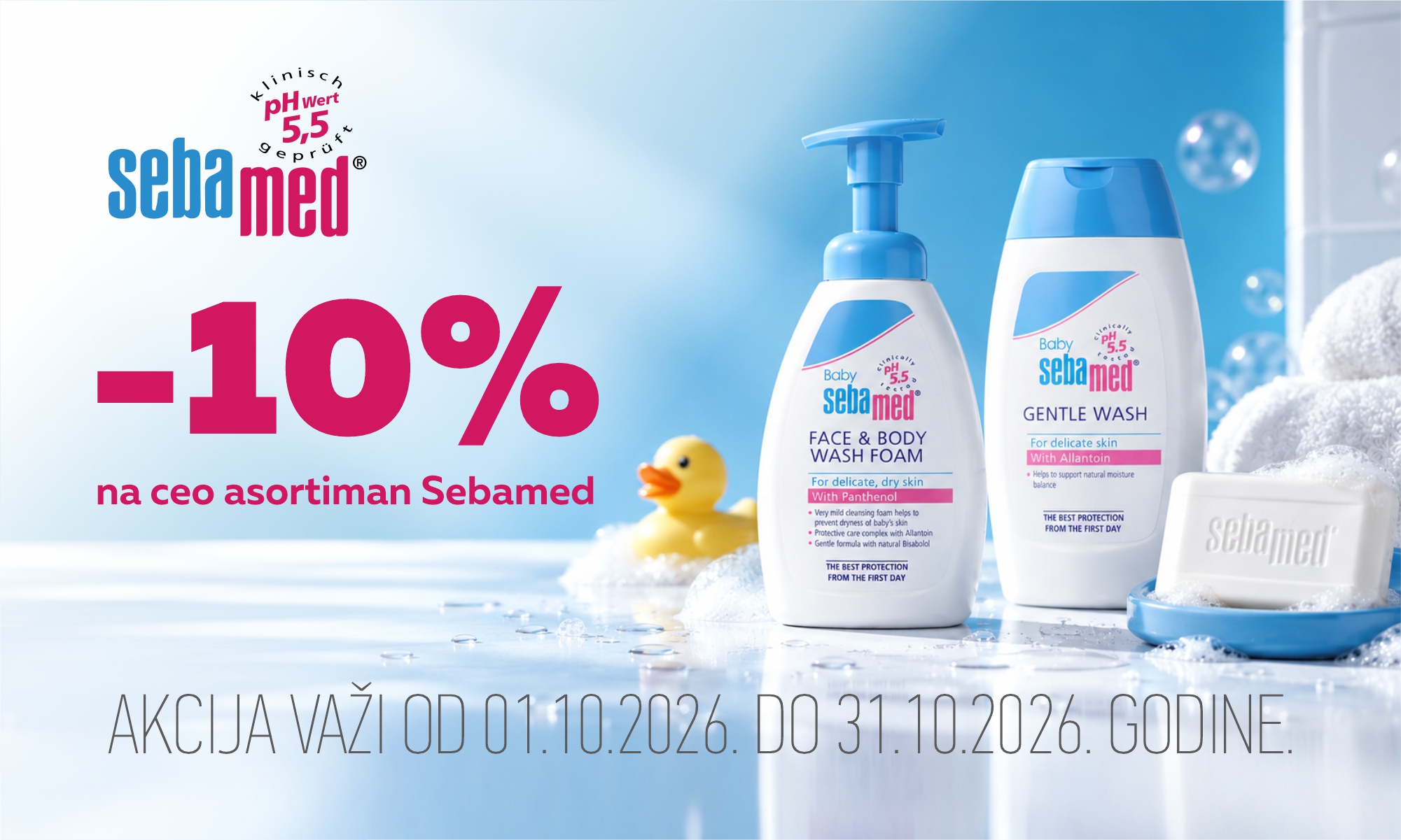 10% off the entire Sebamed range.