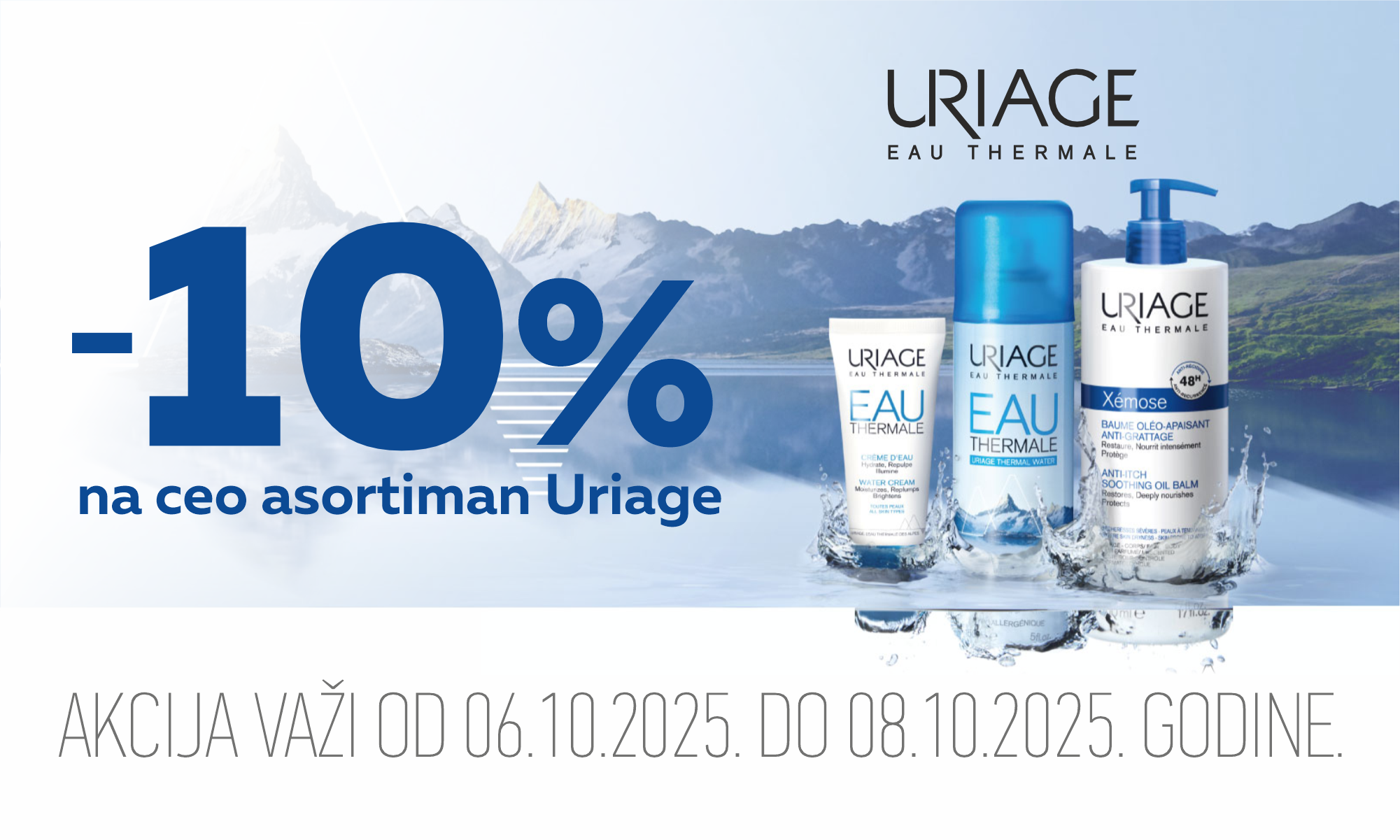 10% off on the entire Uriage