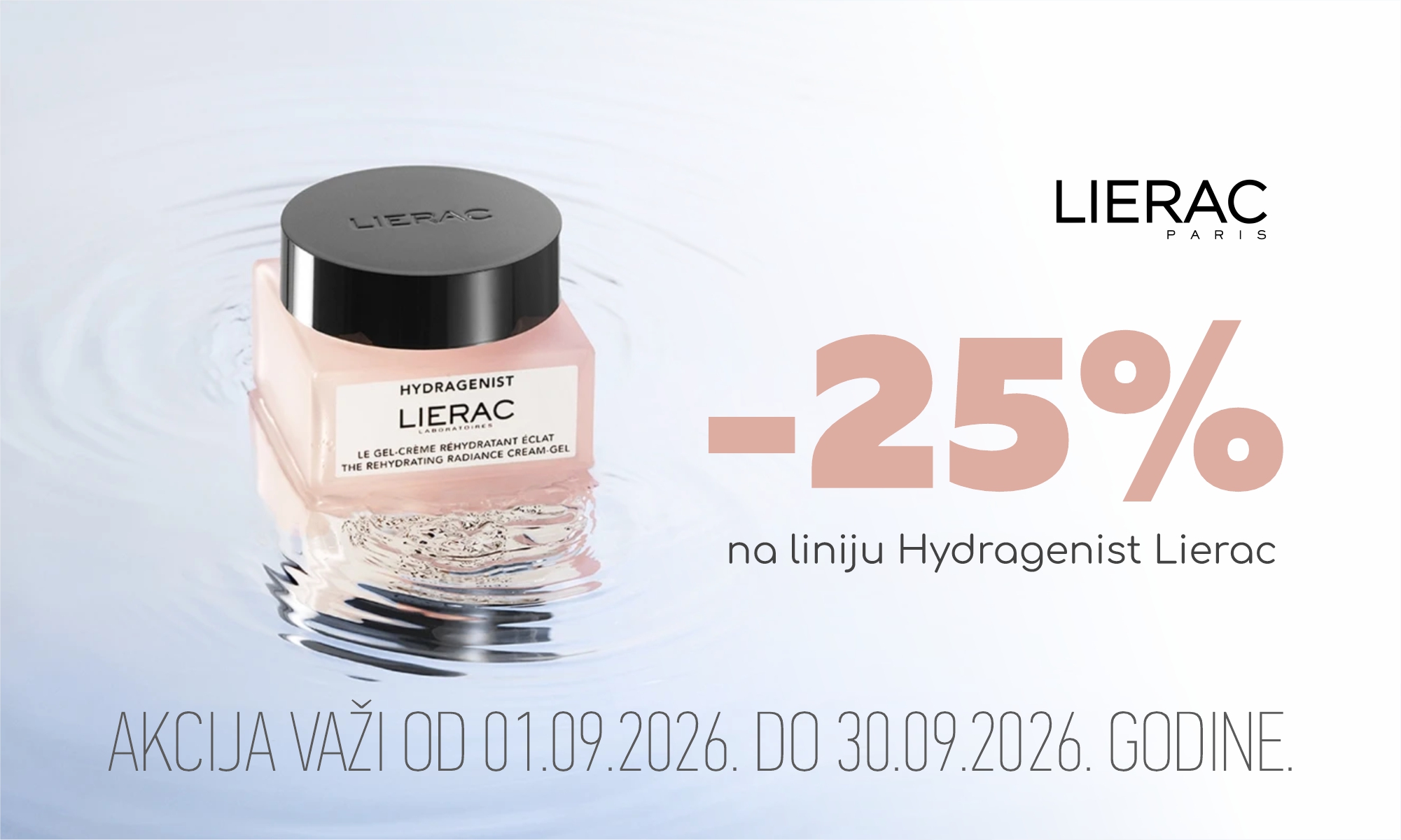 25% off the Lierac Hydragenist line.