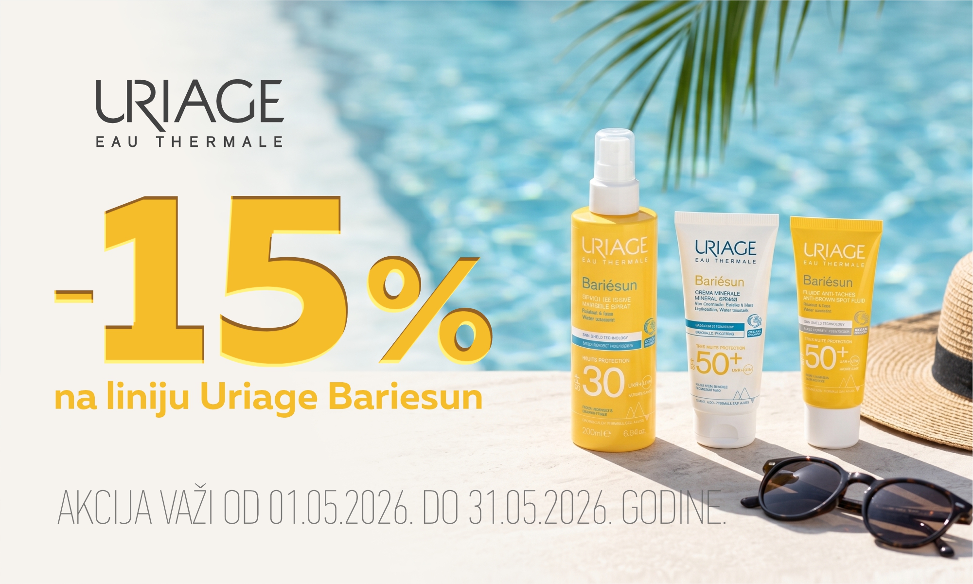 15% off Uriage Bariésun sun care products