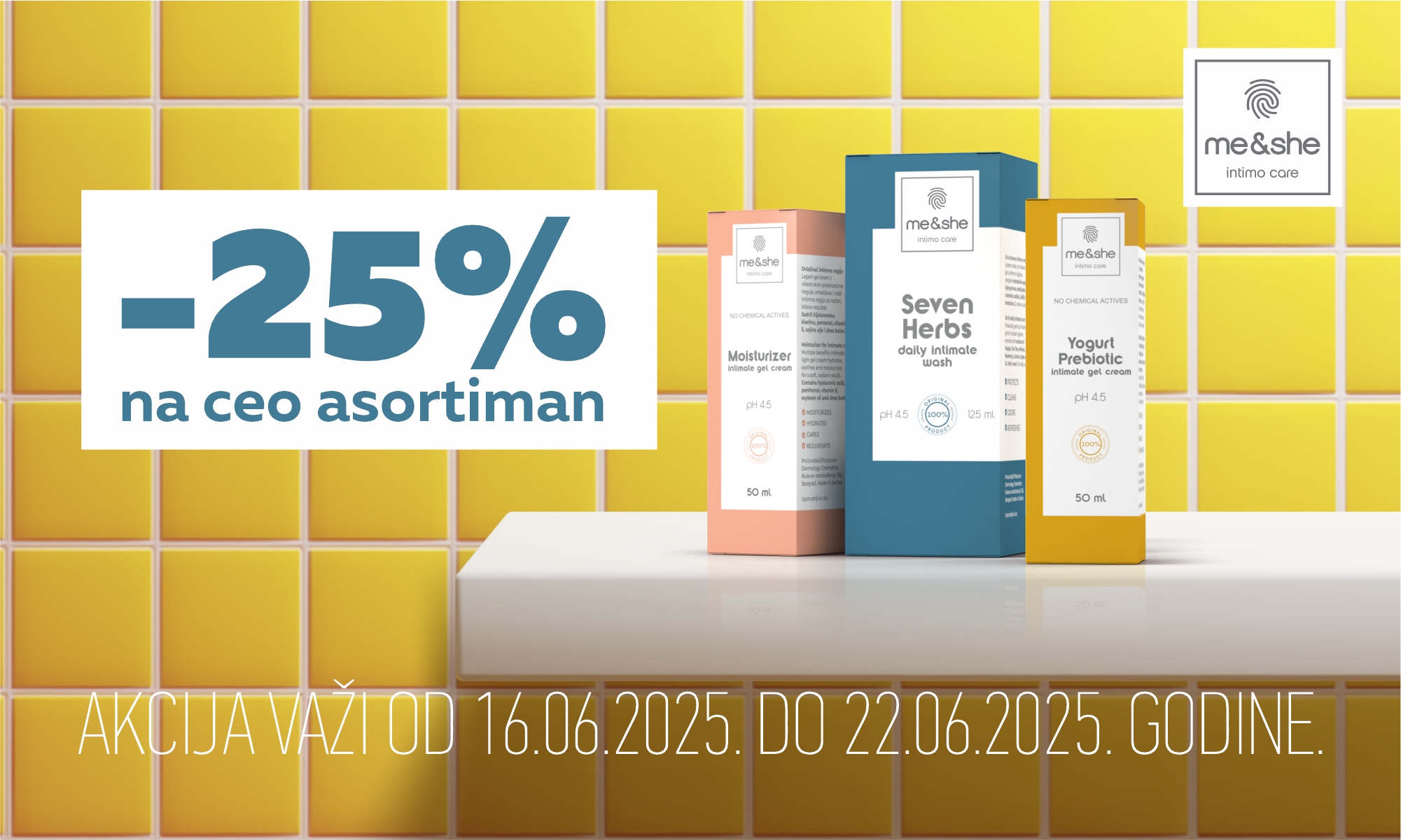 25% popusta na ceo asortiman Me&She
