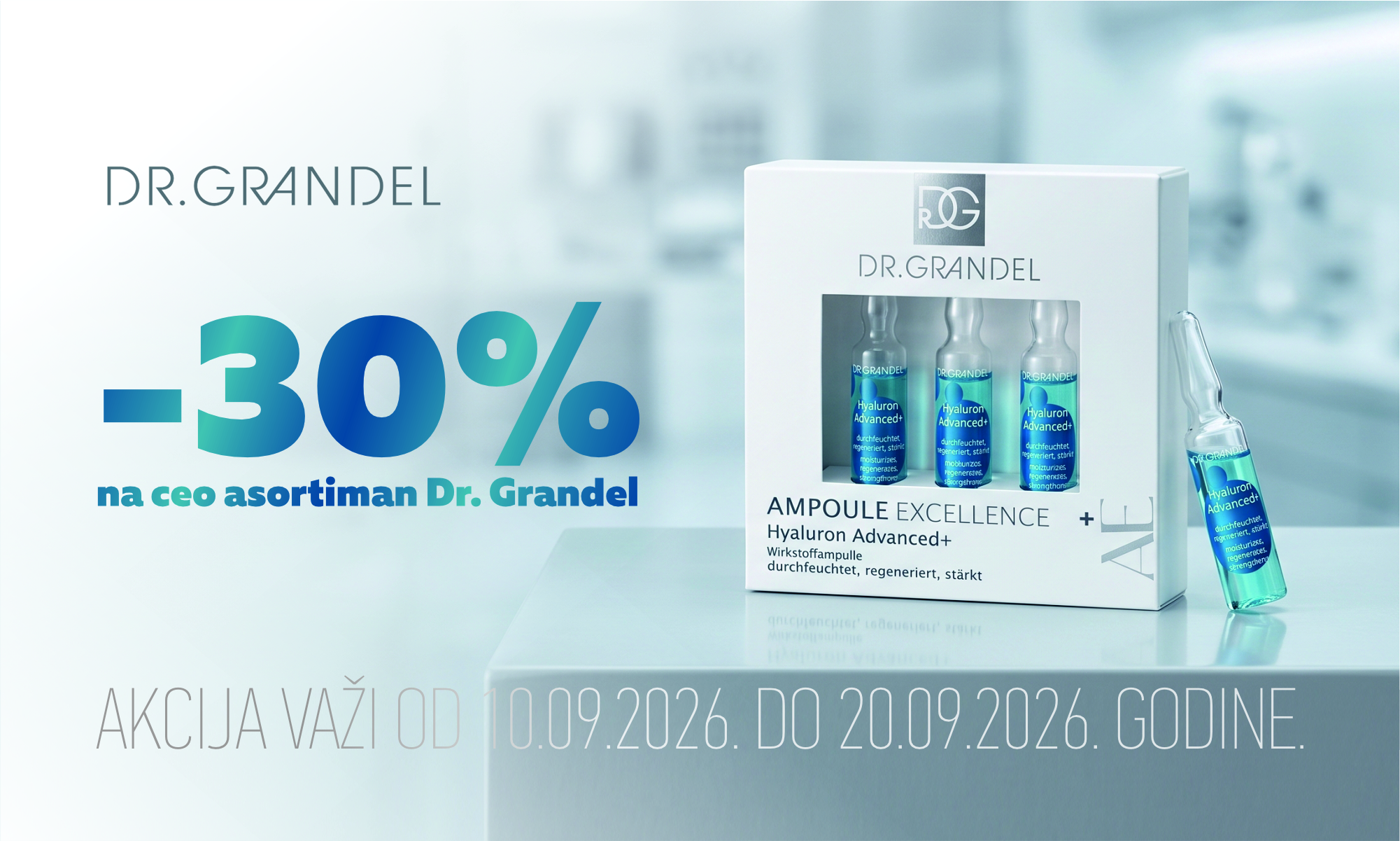 30% off the entire Dr. Grandel range.