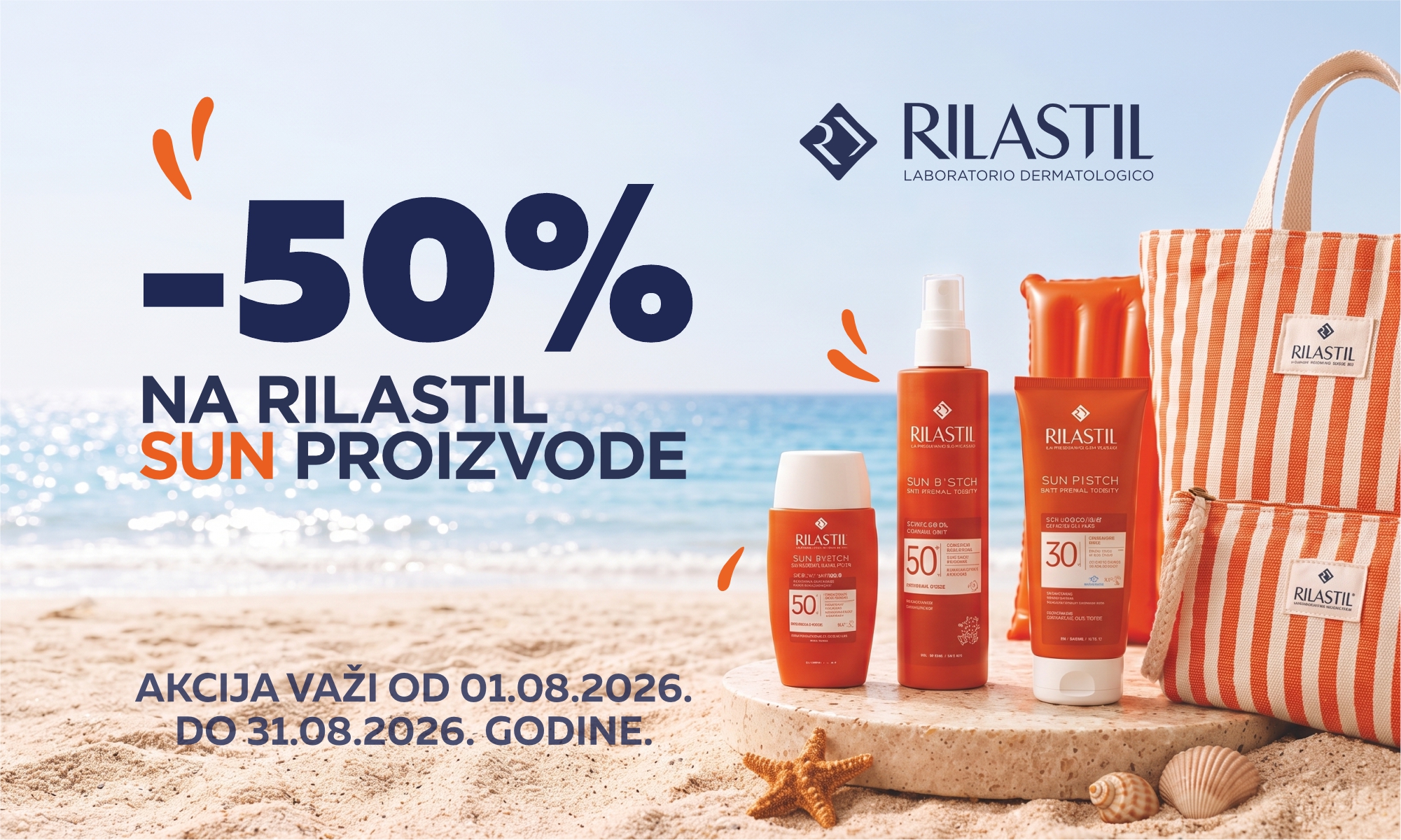 50% off Rilastil Sun products.