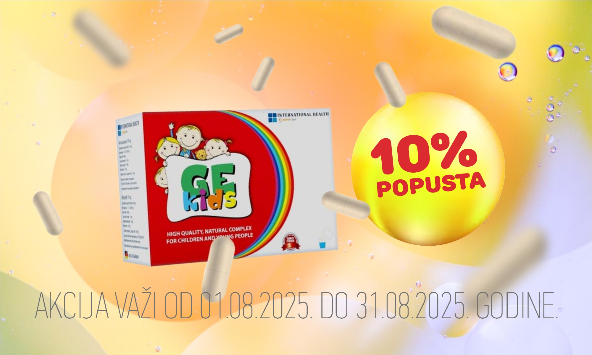 20% popust na vitamine GE kids