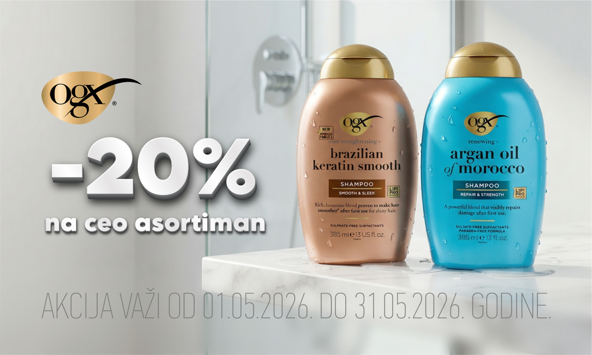 20% off the entire OGX assortment.