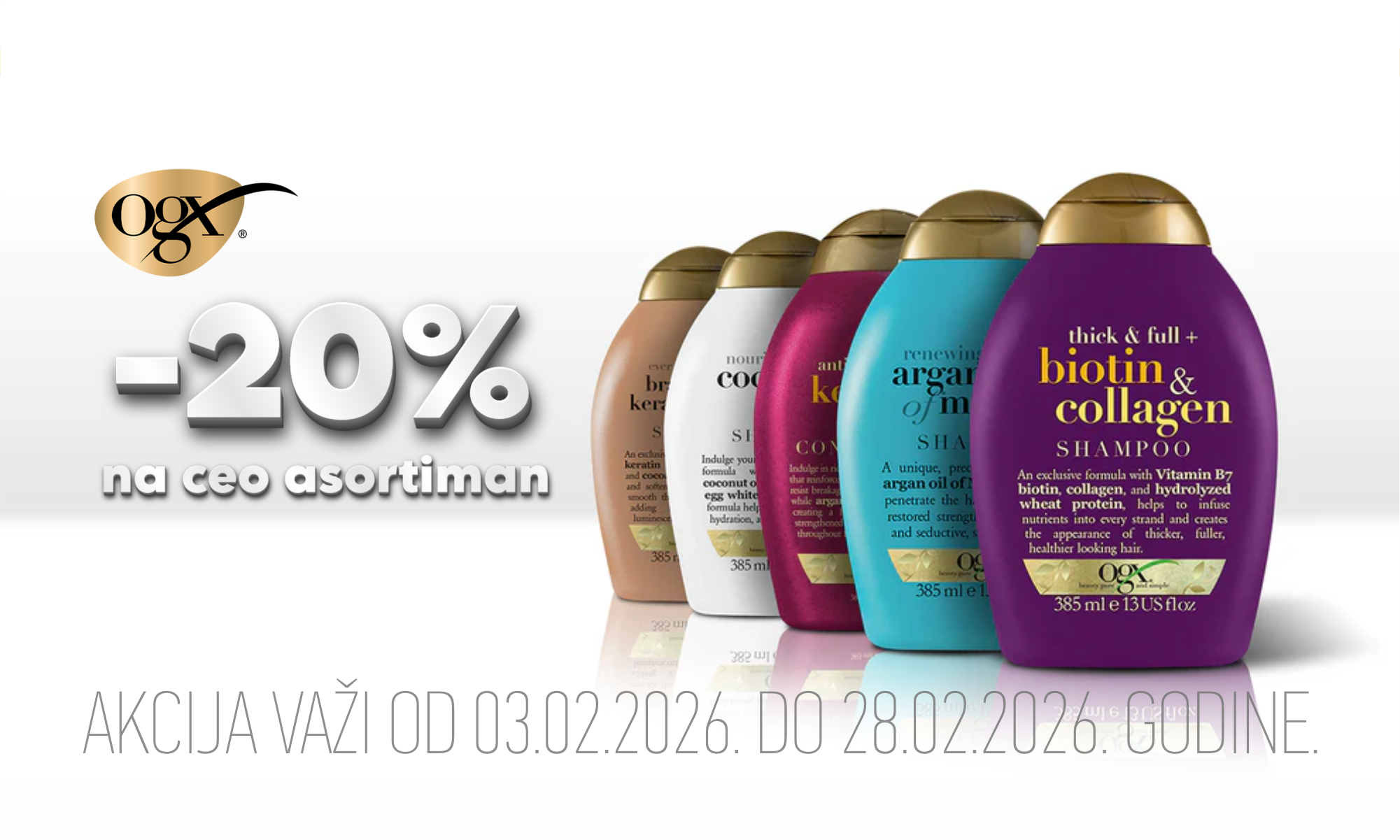 20% popusta na ceo asortiman OGX