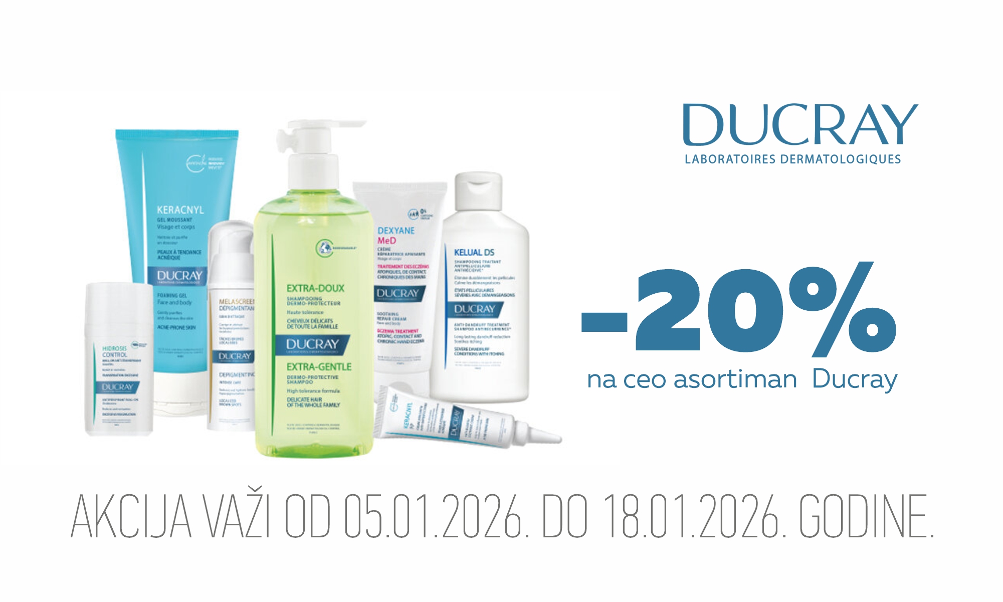 20% popusta na ceo asortiman Ducray