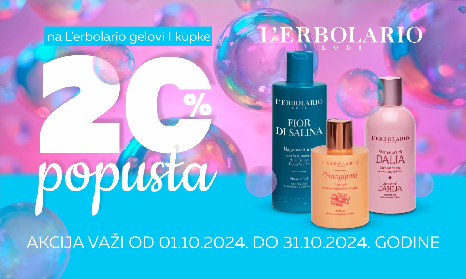 20% off on a limited selection of L`erbolario