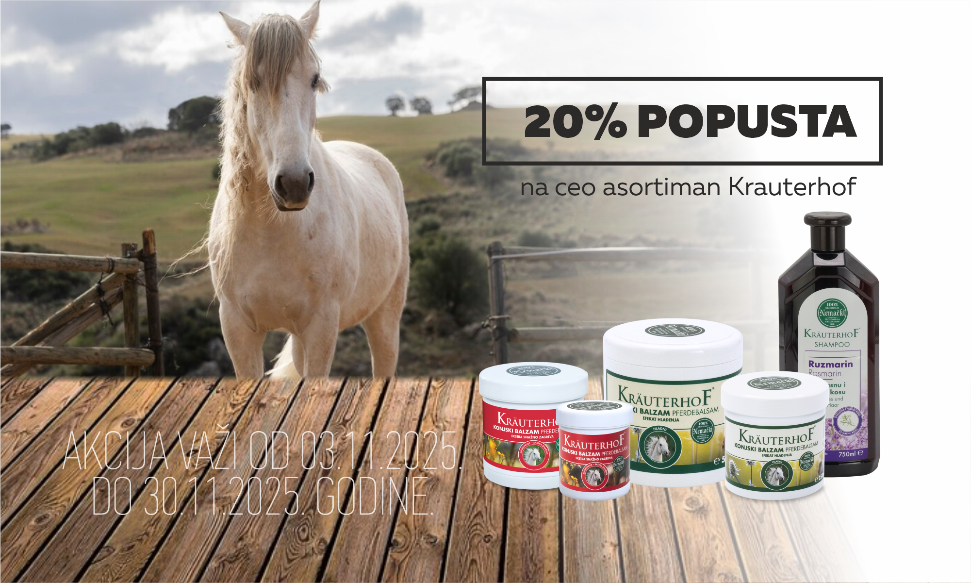 20% off the entire Krauterhof assortment