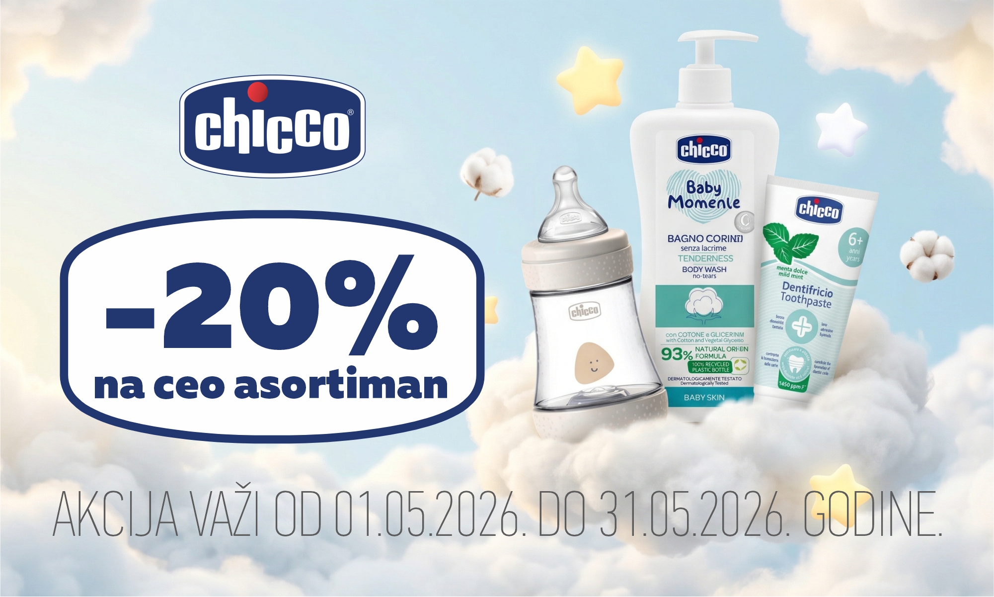 20% off on the entire Chicco range 
