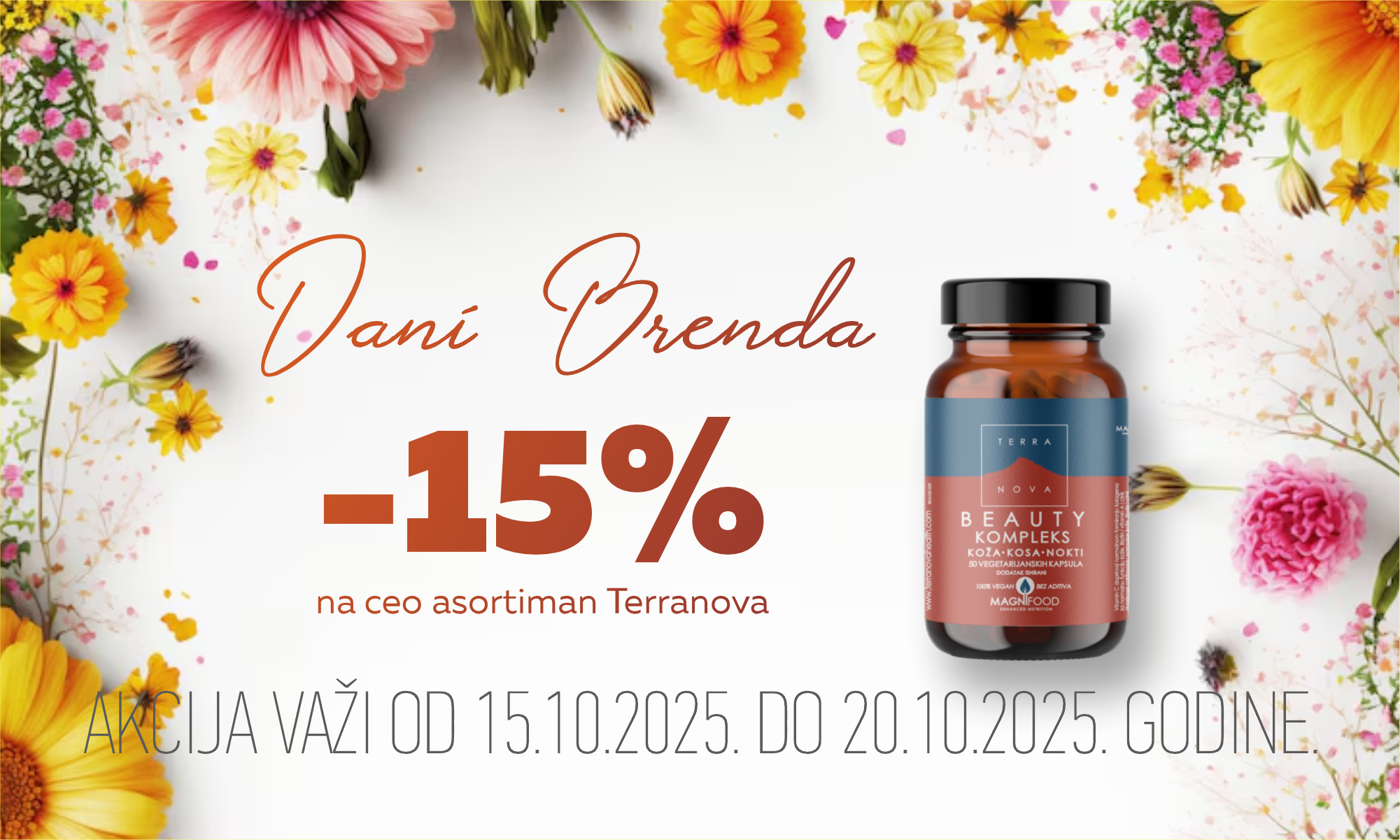 15% off on the entire TerraNova range.