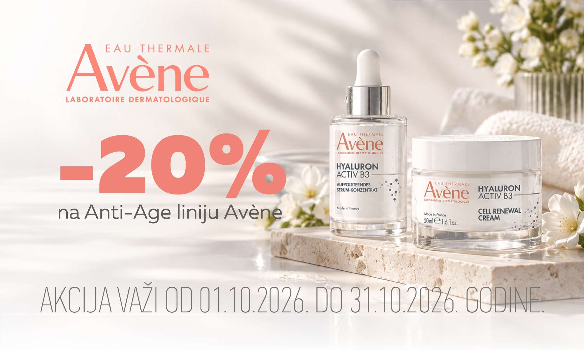 20% off the Avène Anti-Age line.