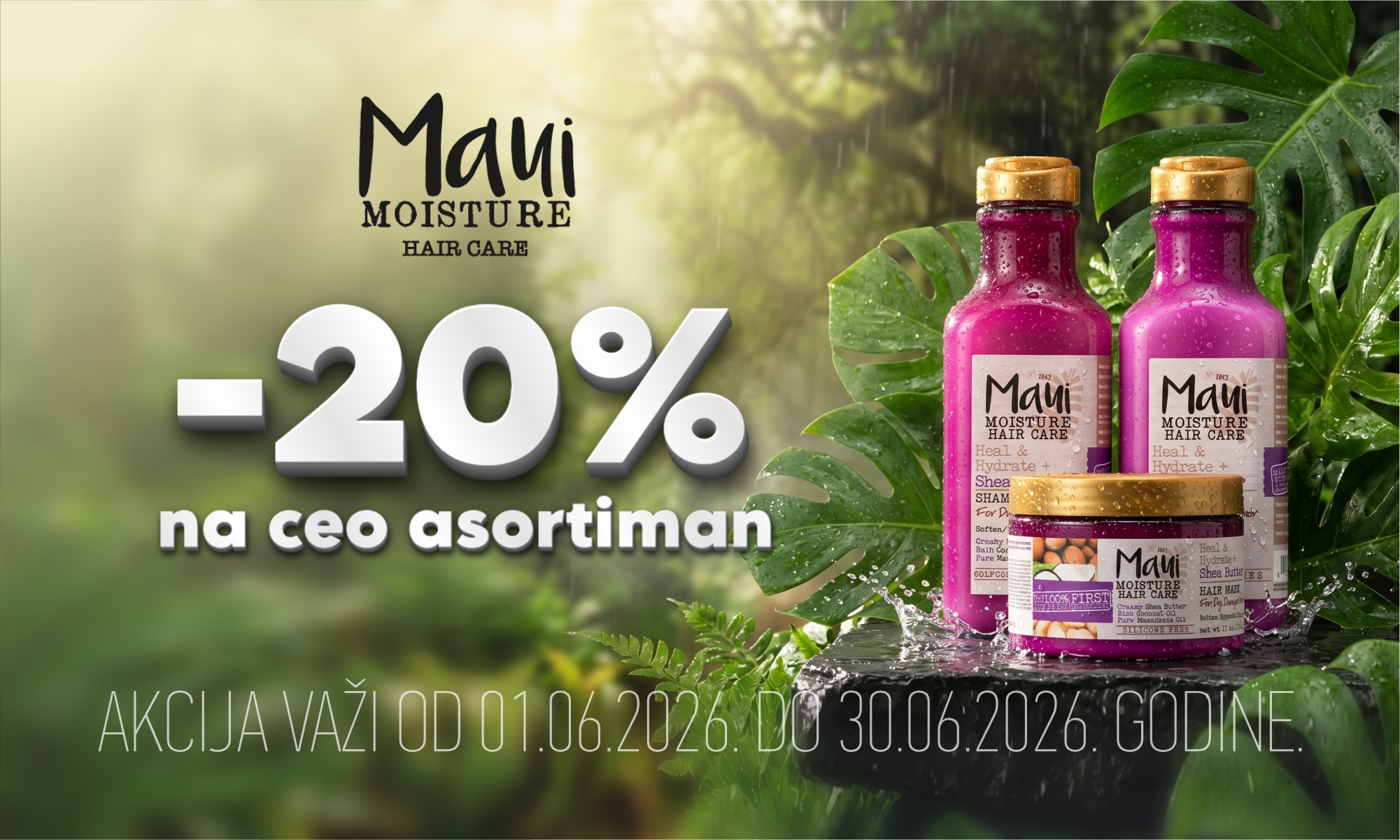 20% off on the entire Maui Moisture