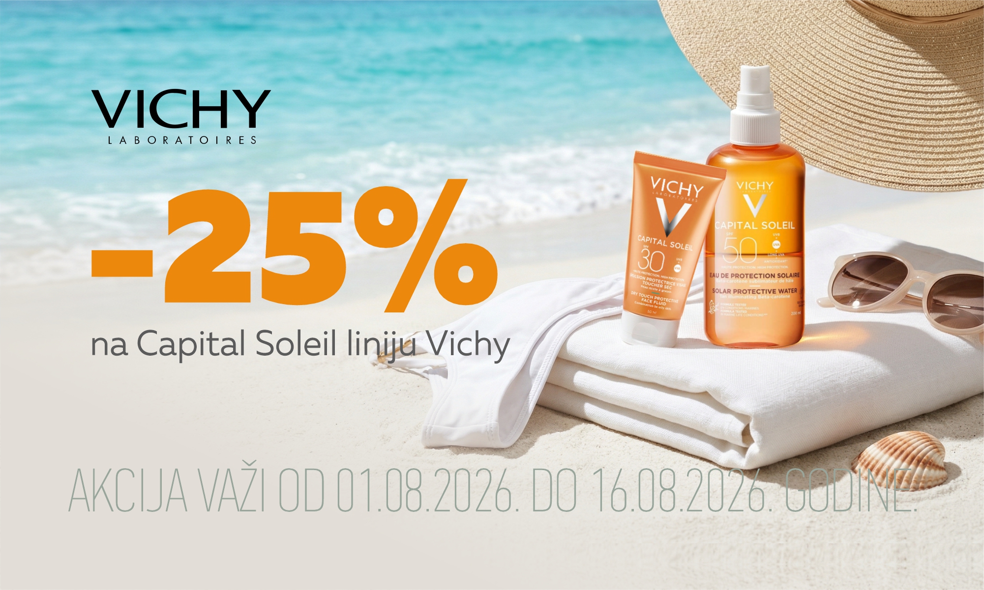 25% off the Vichy Capital Soleil line.