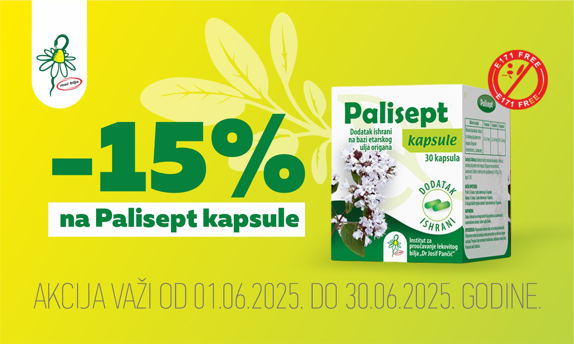 15% popusta na Palisept kapsule