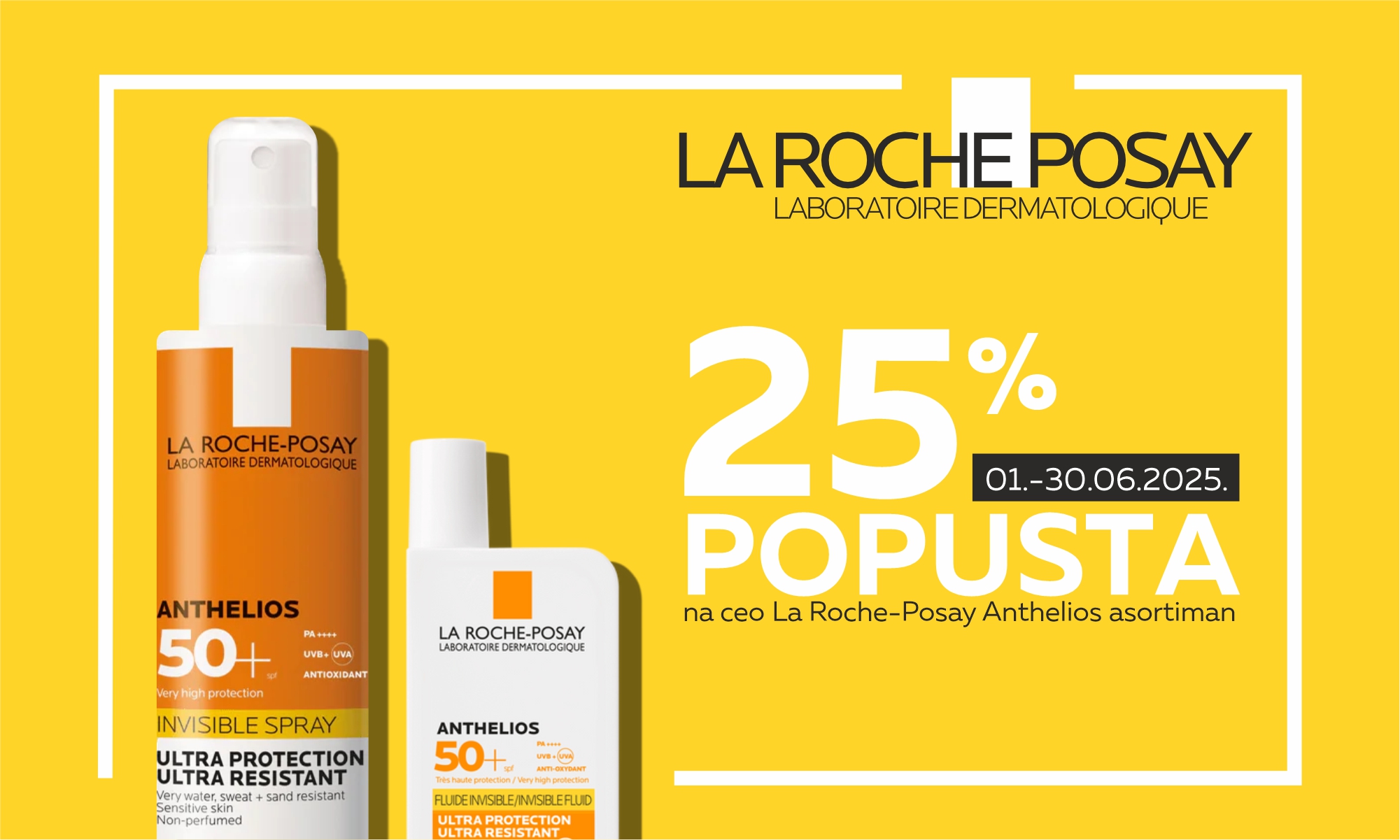 30% popusta na ograničen asortiman LA ROCHE POSAY Anthelios linije
