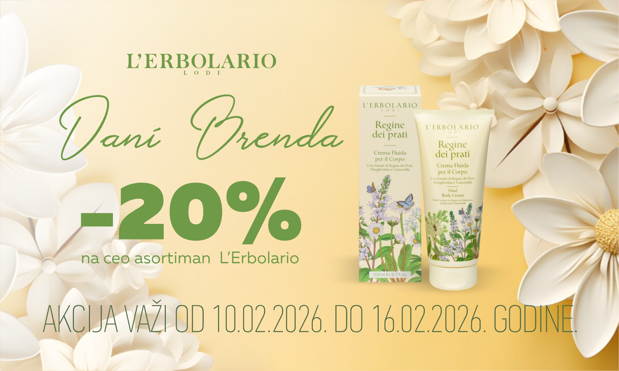 20% on the entire L'erbolario range